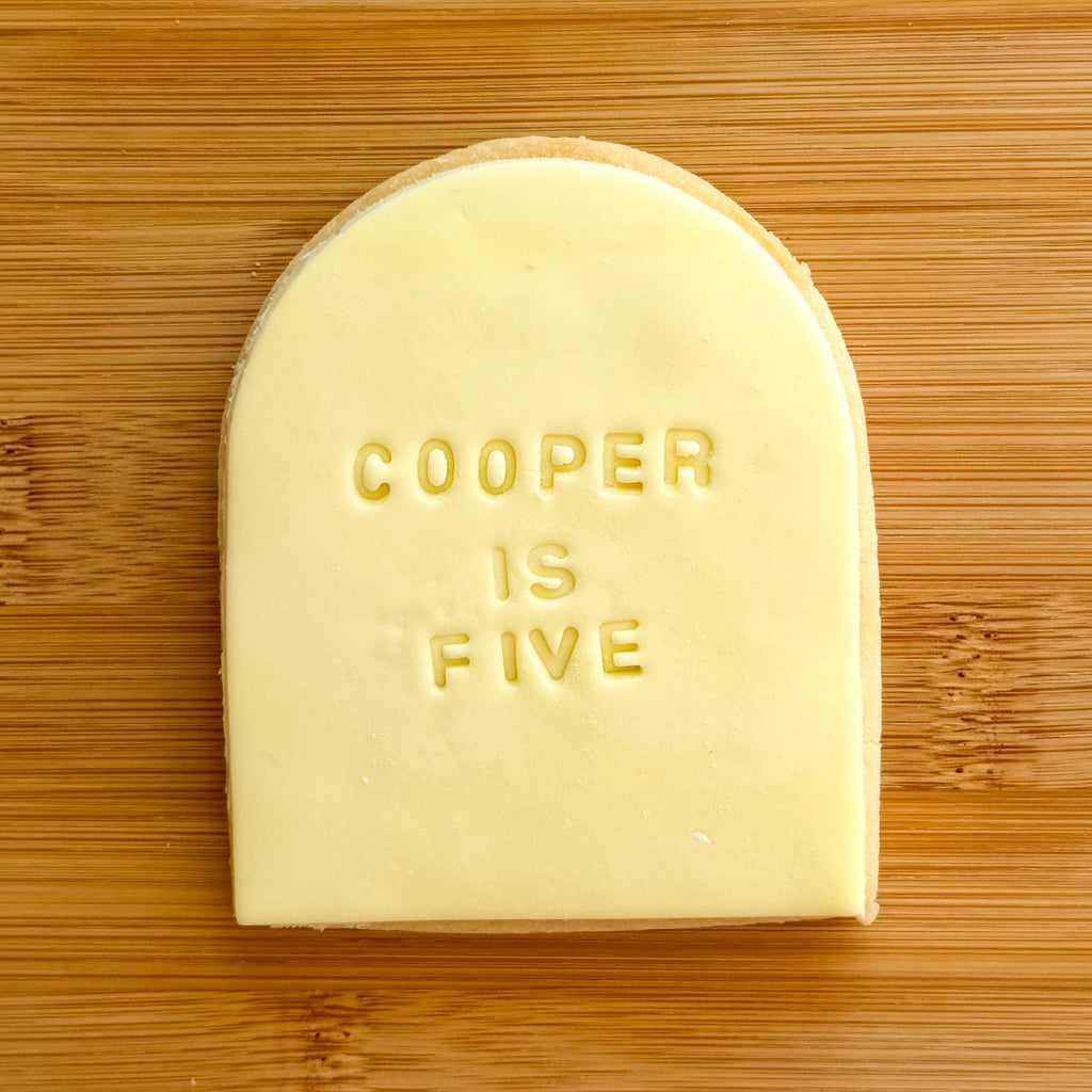 Personalised Shape Cookies