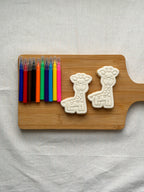 Giraffe Colour-In Cookie Kit