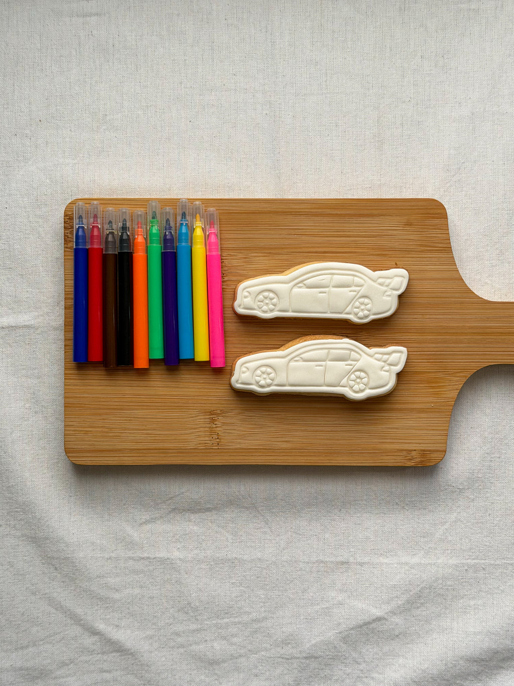 Racing Car Colour-In Cookie Kit