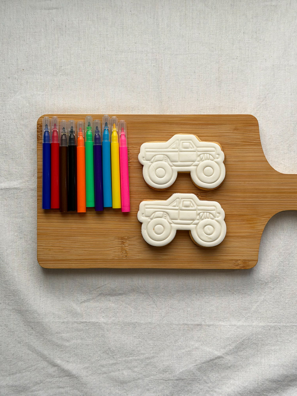 Monster Truck Colour-In Cookie Kit