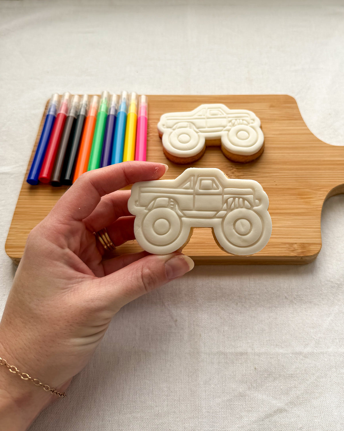 Monster Truck Colour-In Cookie Kit