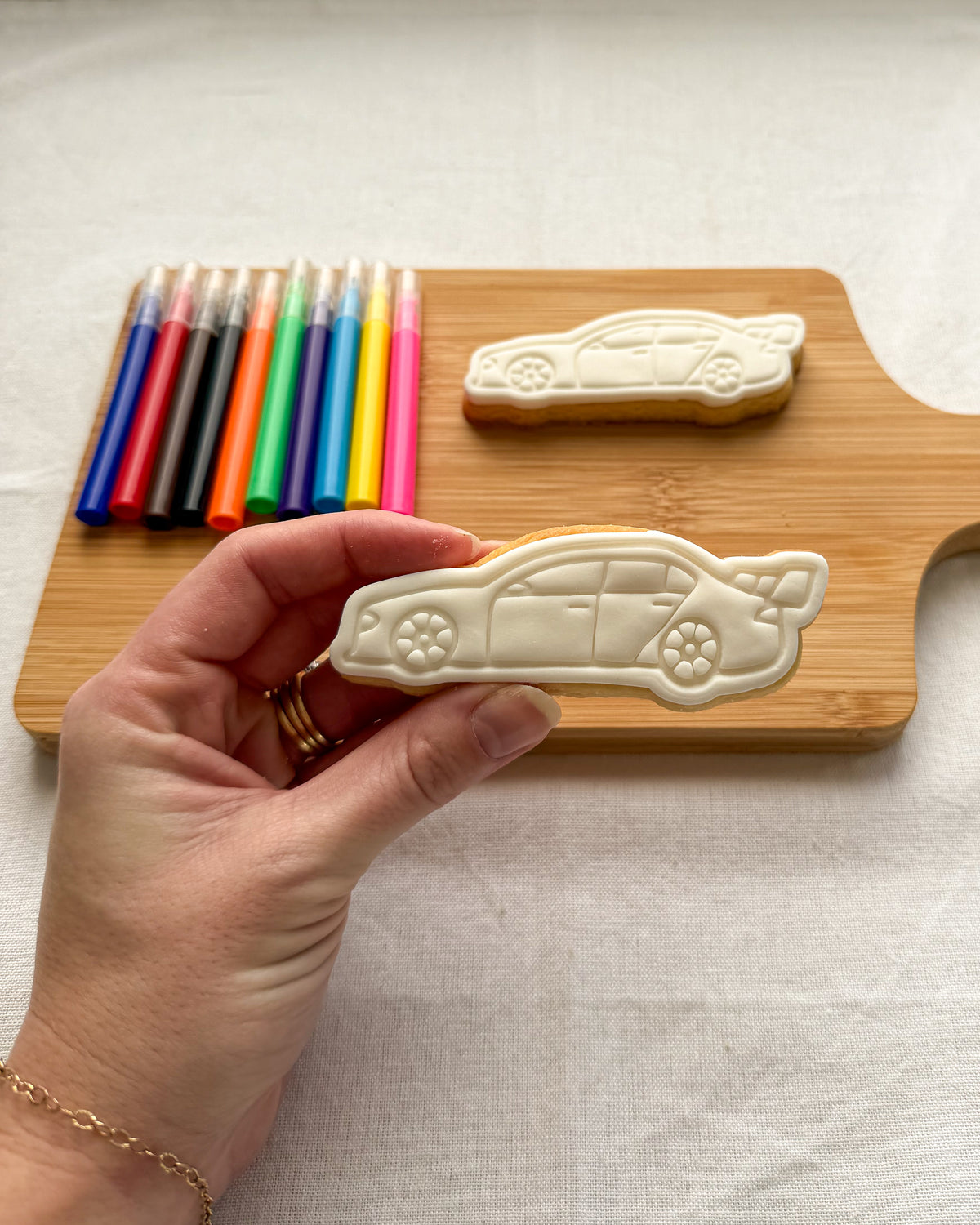 Racing Car Colour-In Cookie Kit