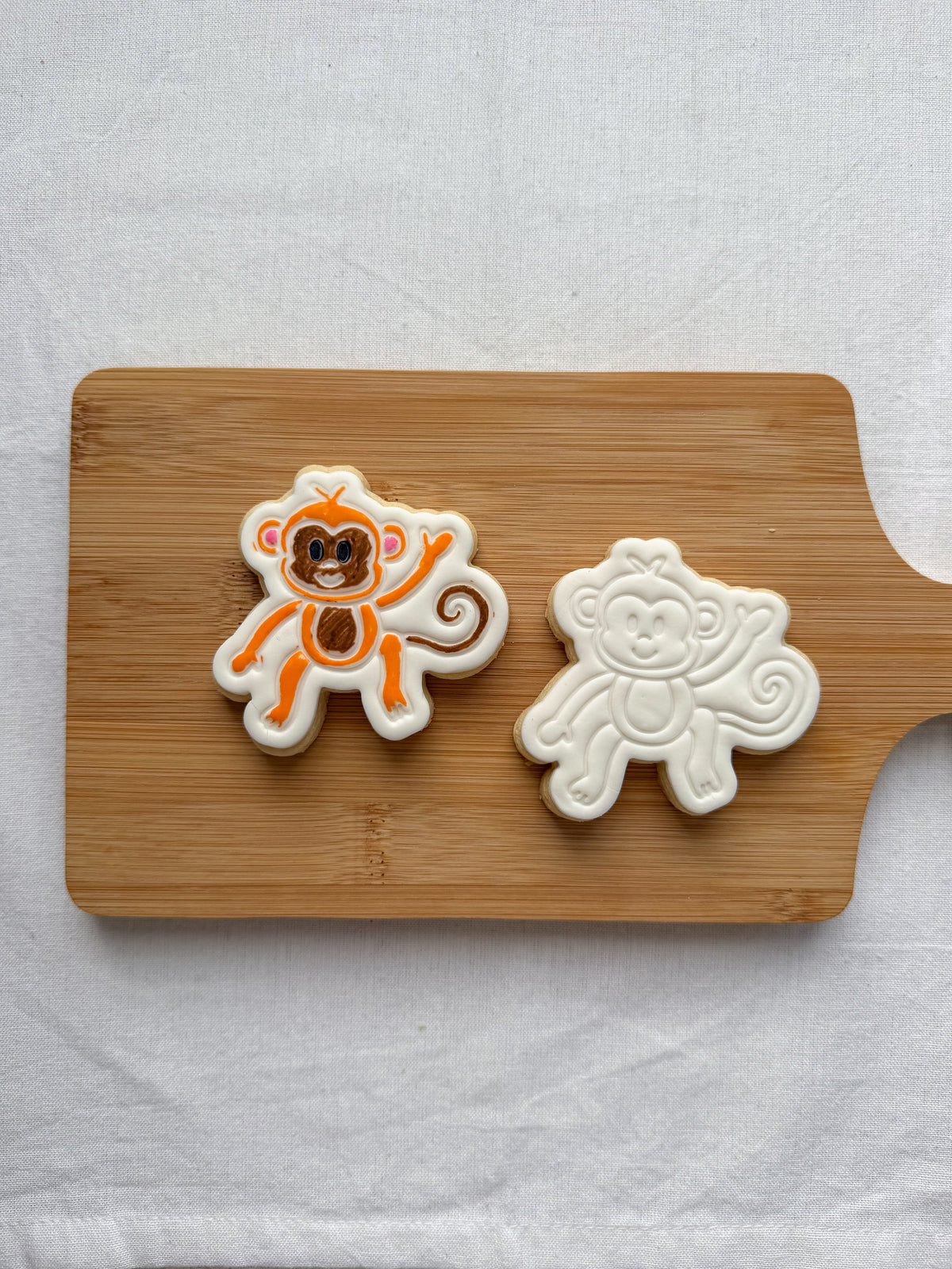 Monkey Colour-In Cookie Kit