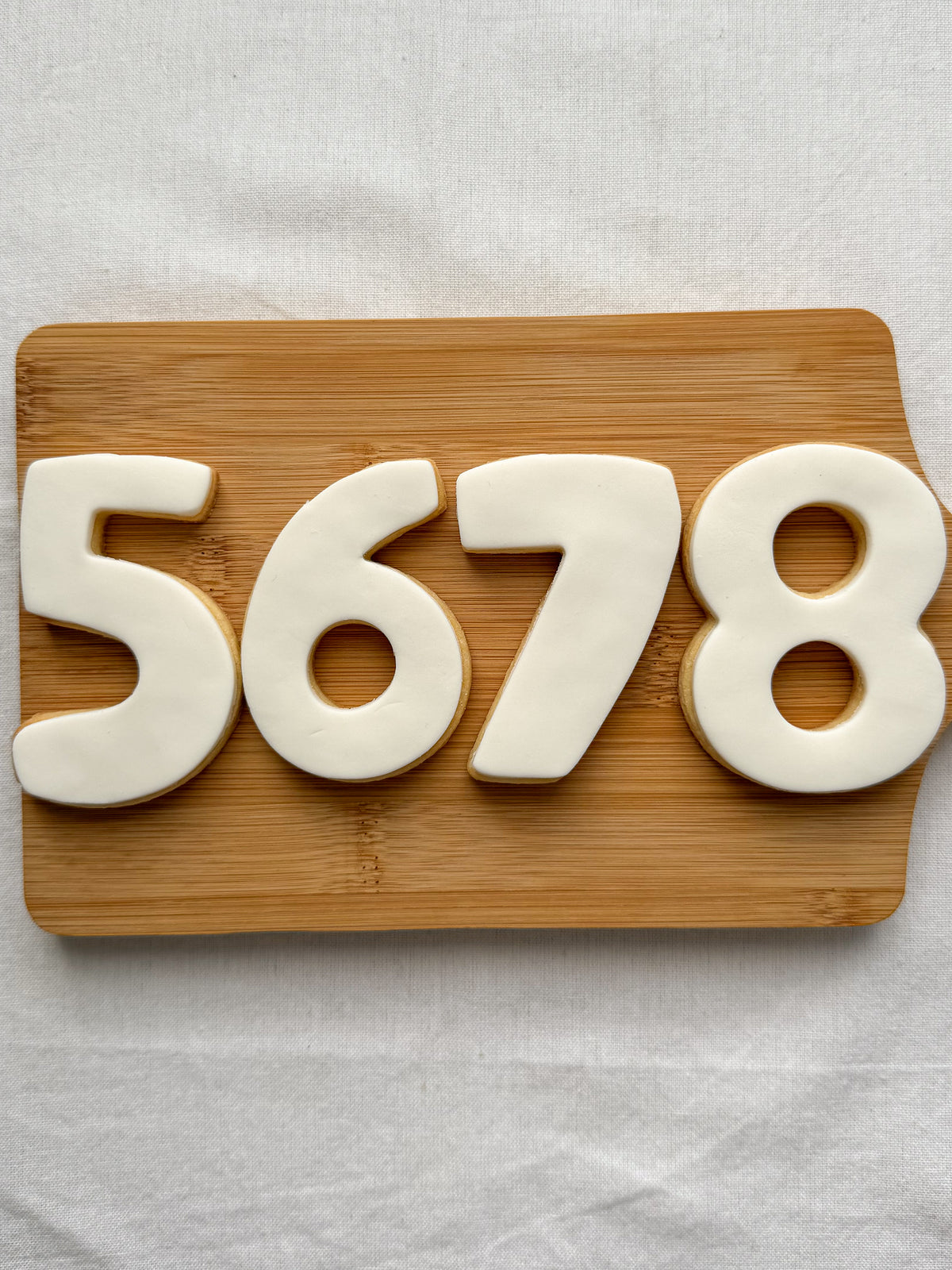 Custom Number Cookies
