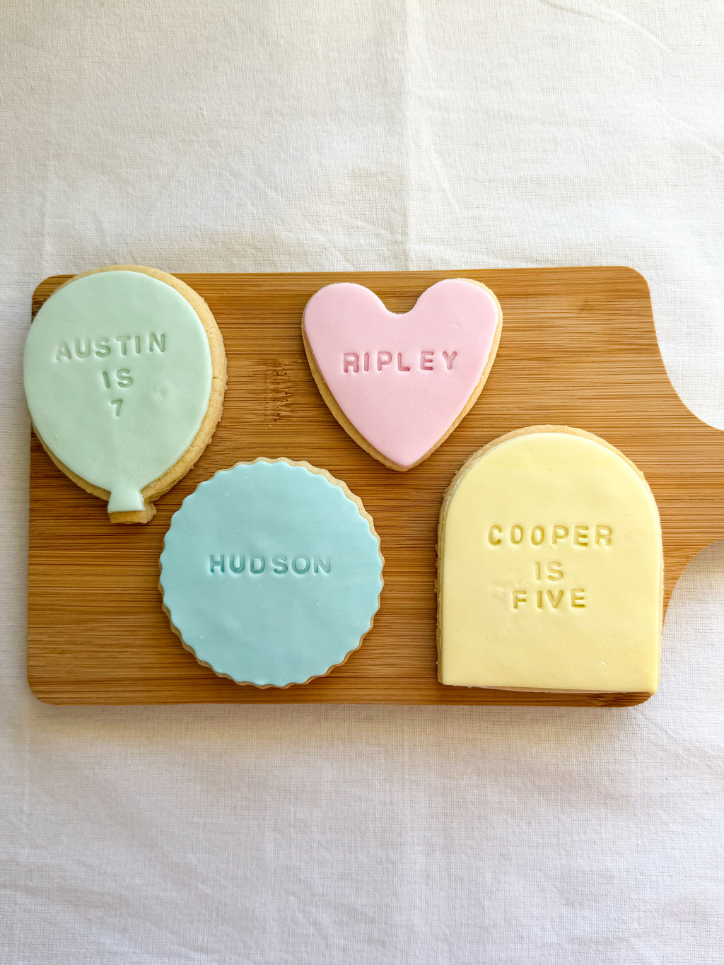 Custom Number Cookies