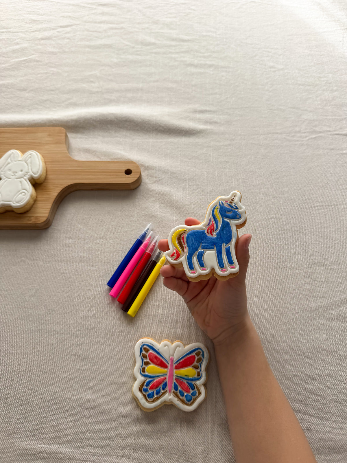 Unicorn Colour-In Cookie Kit