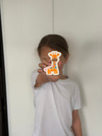 Giraffe Colour-In Cookie Kit