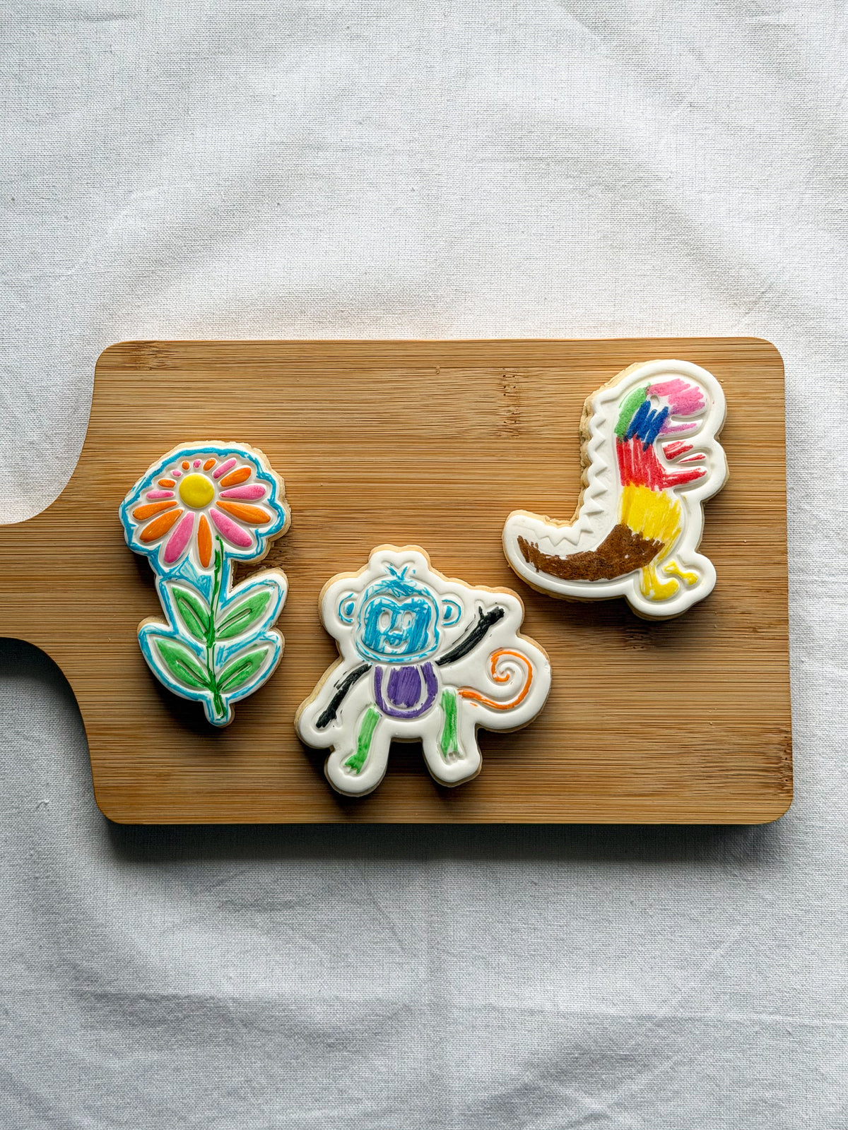 Monkey Colour-In Cookie Kit