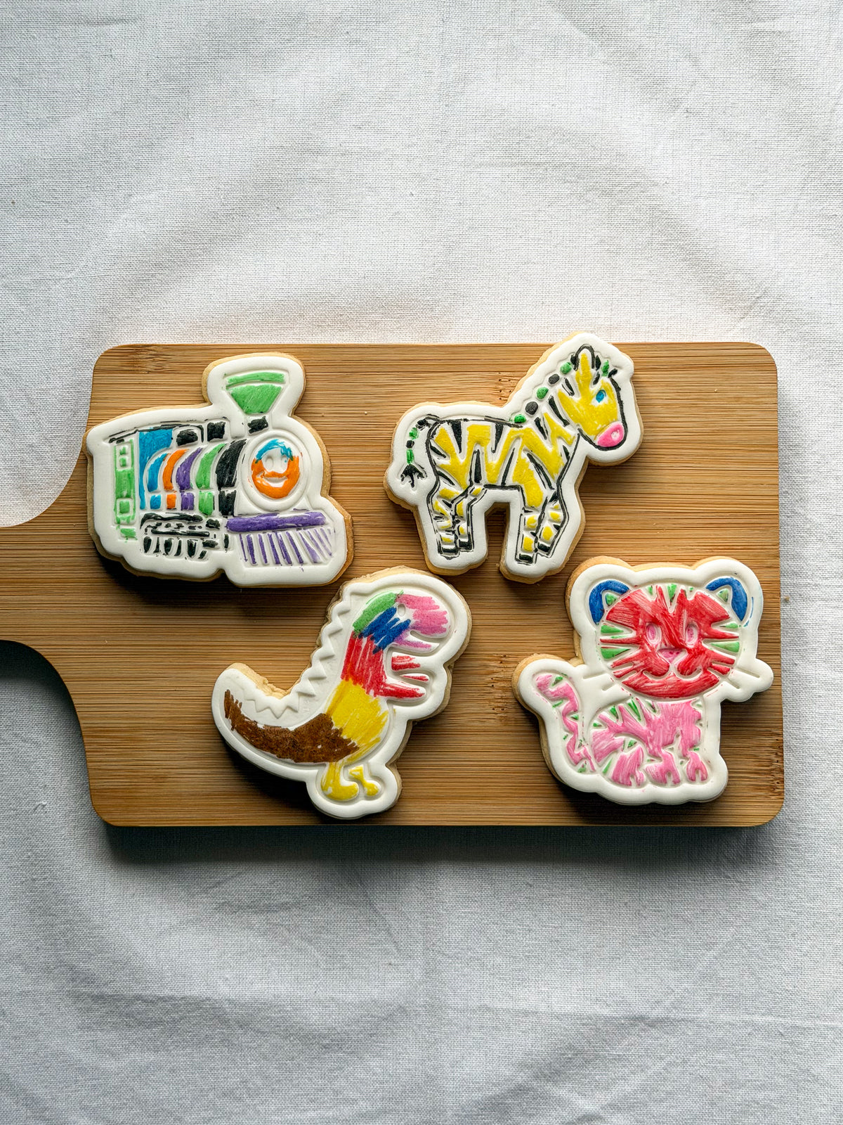 Zebra Colour-In Cookie Kit