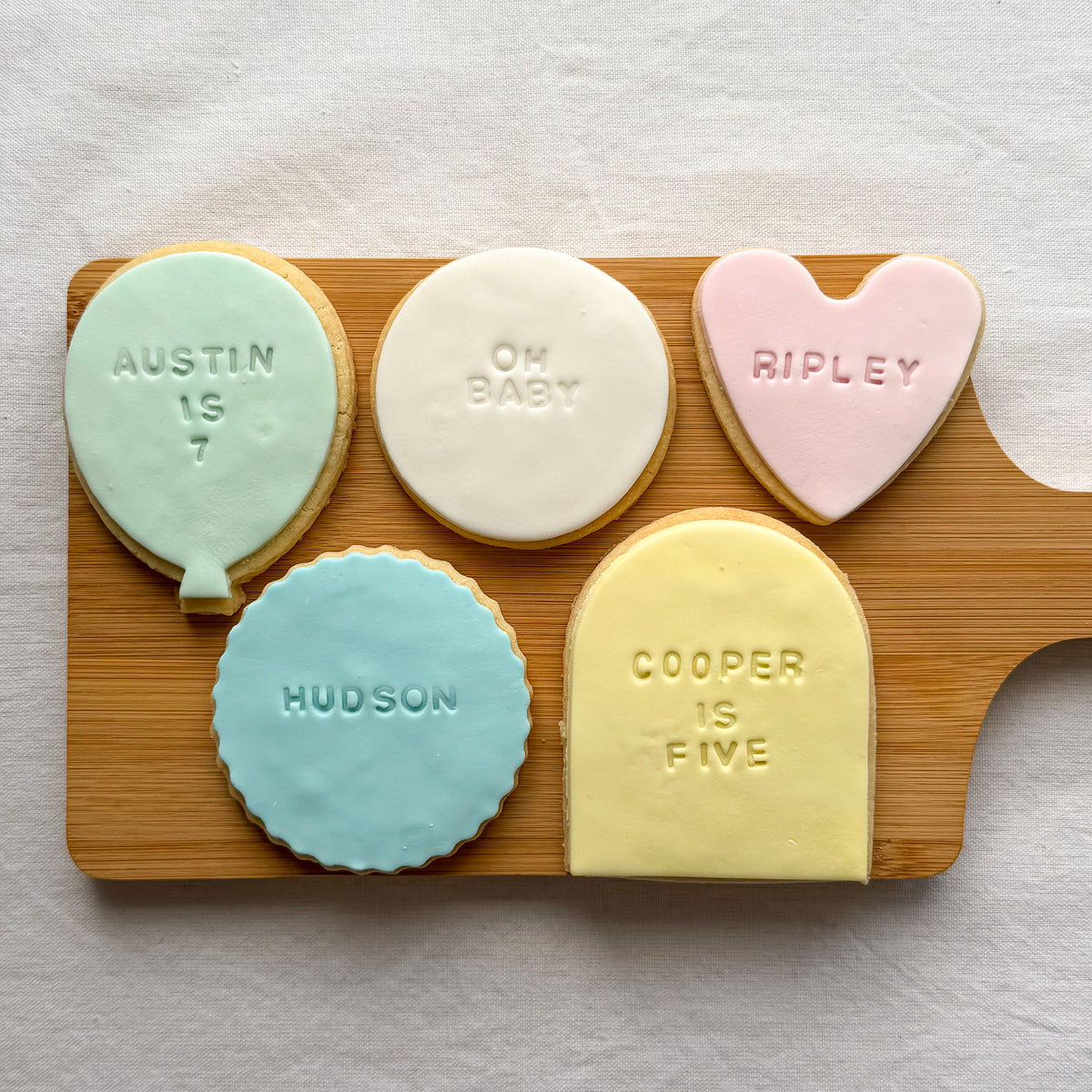 Personalised Shape Cookies